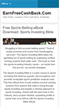 Mobile Screenshot of earnfreecashback.com